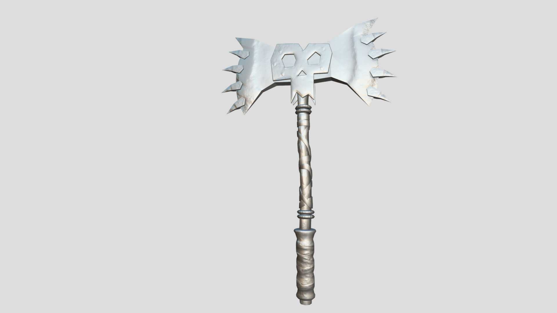 Medieval weapon Battle Stylized axe Low Poly ARVR Low-poly 3D model_6