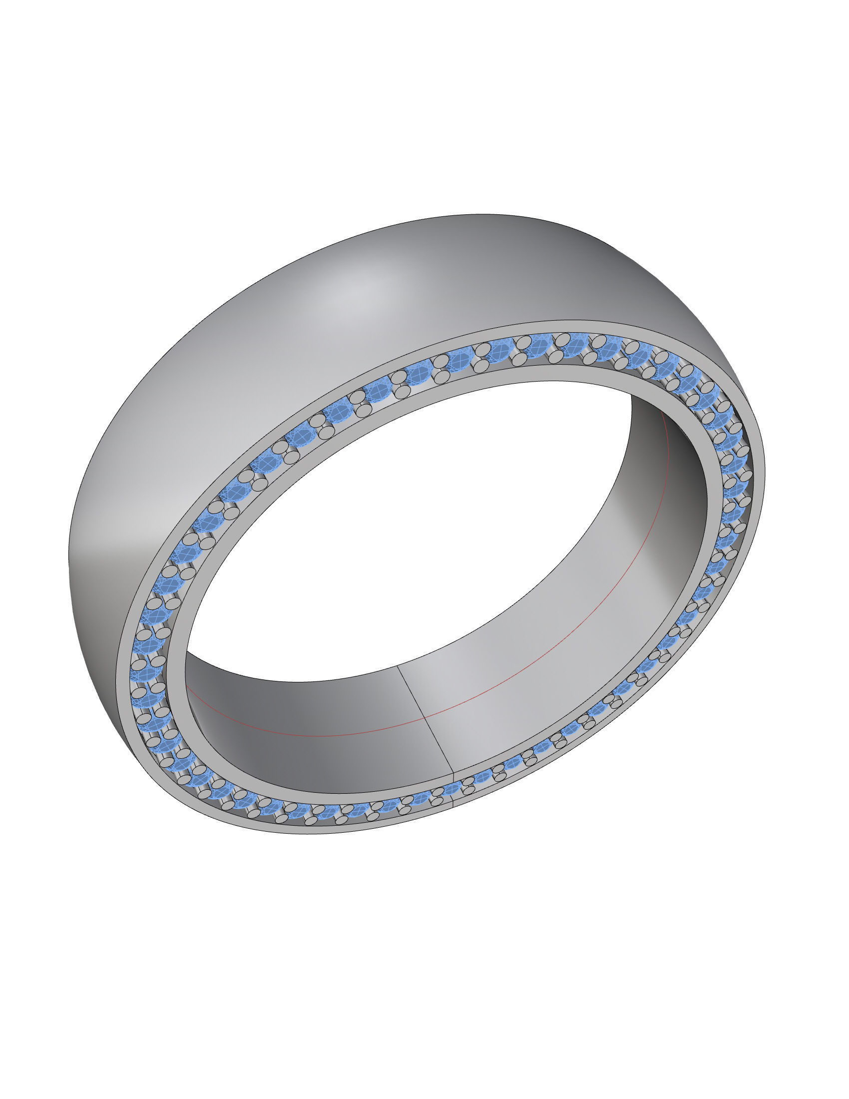 Wedding Band 3D print model_3