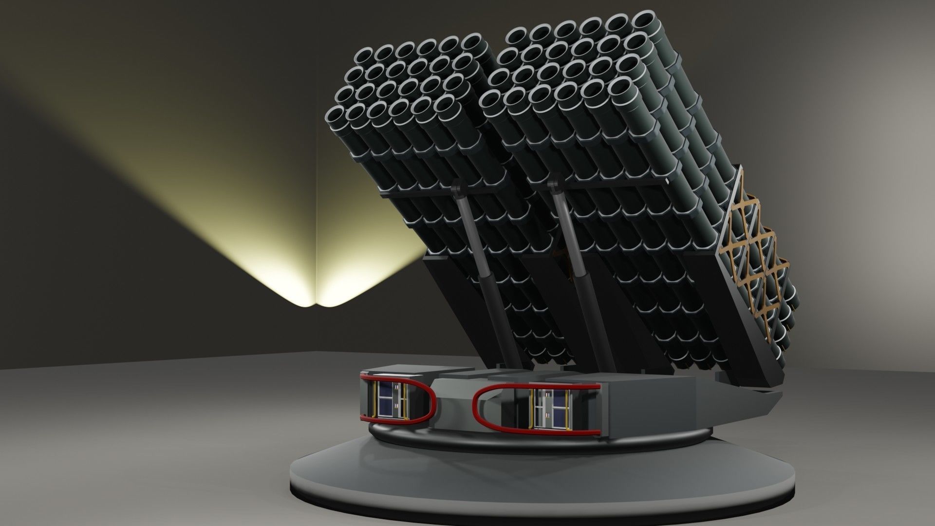 Launcher missile 3D model_3