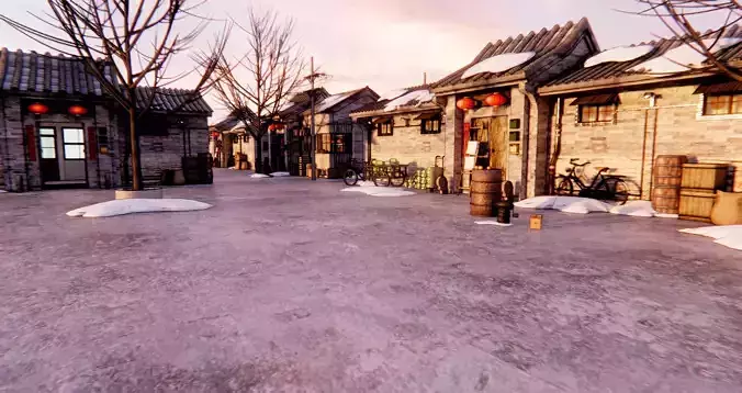 Traditional Chinese Streets in Beijing