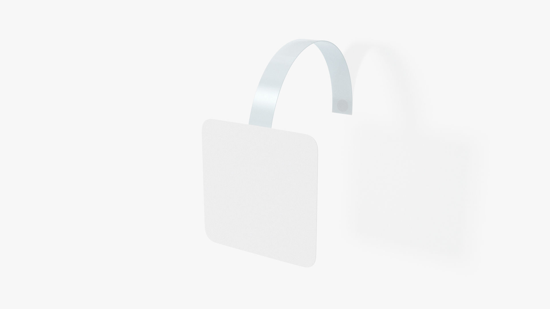 Square wobbler Low-poly 3D model_4