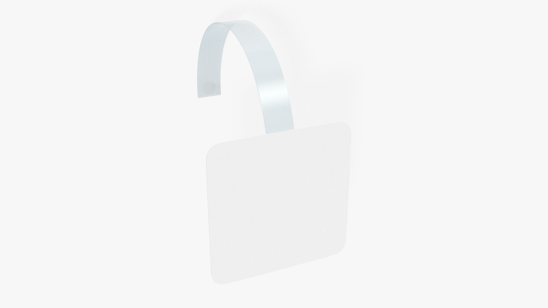 Square wobbler Low-poly 3D model_3