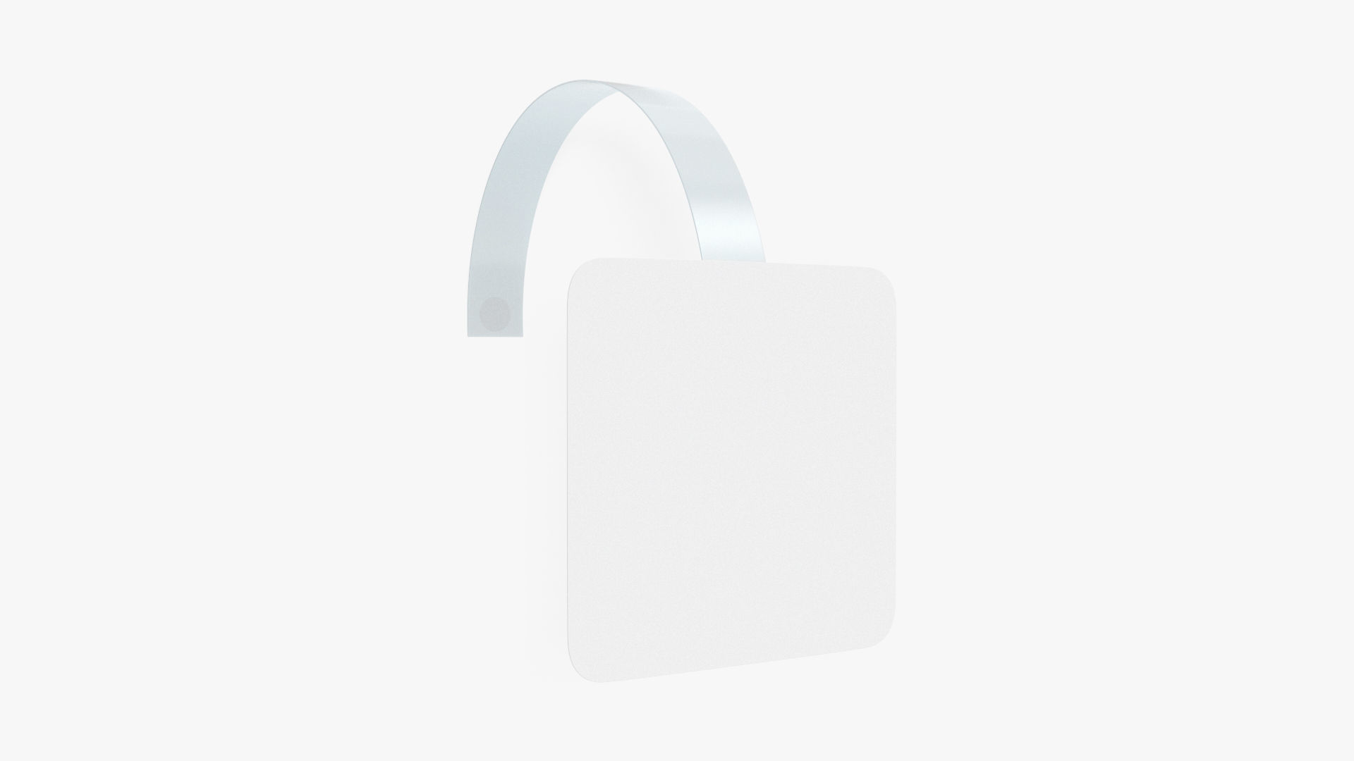 Square wobbler Low-poly 3D model_2