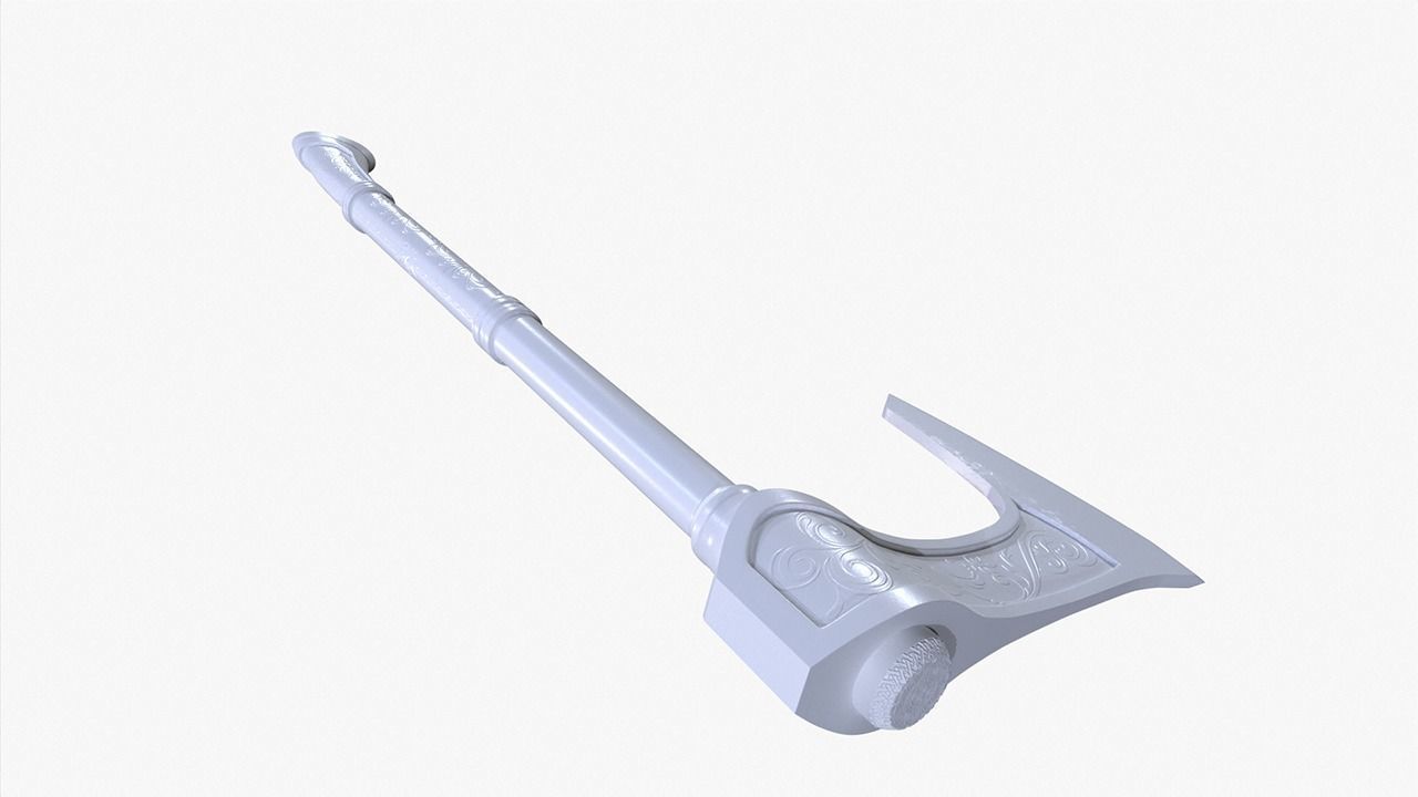 Battle Axe 3D print model_6