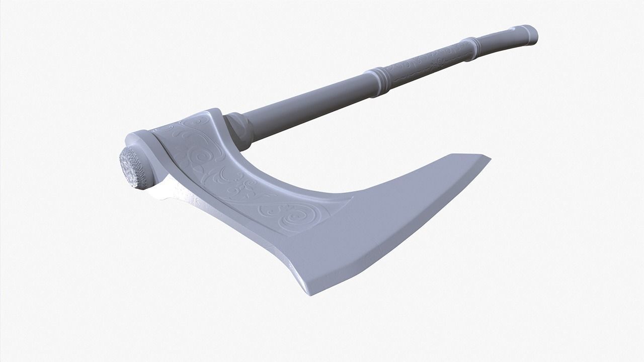 Battle Axe 3D print model_1