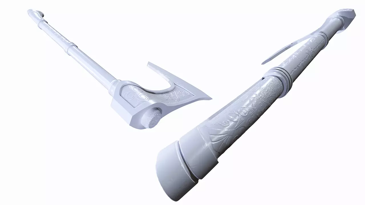 Battle Axe 3D print model_0