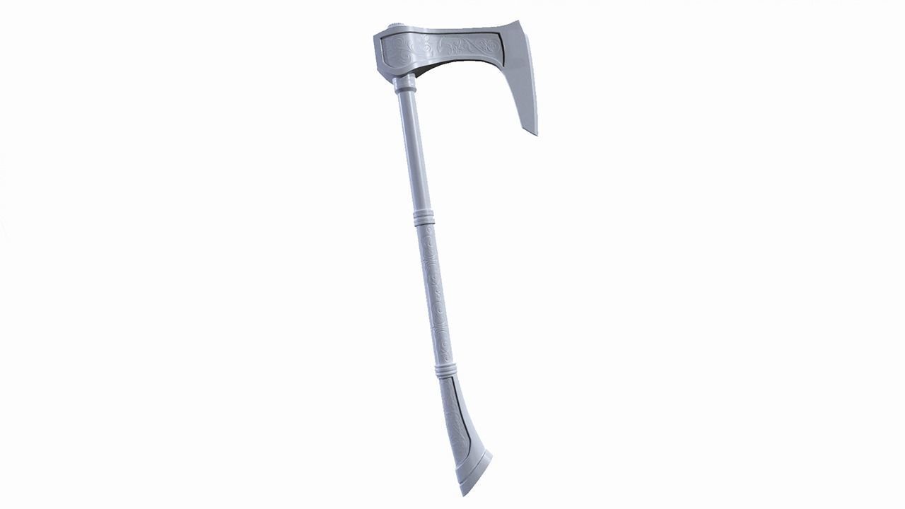 Battle Axe 3D print model_3
