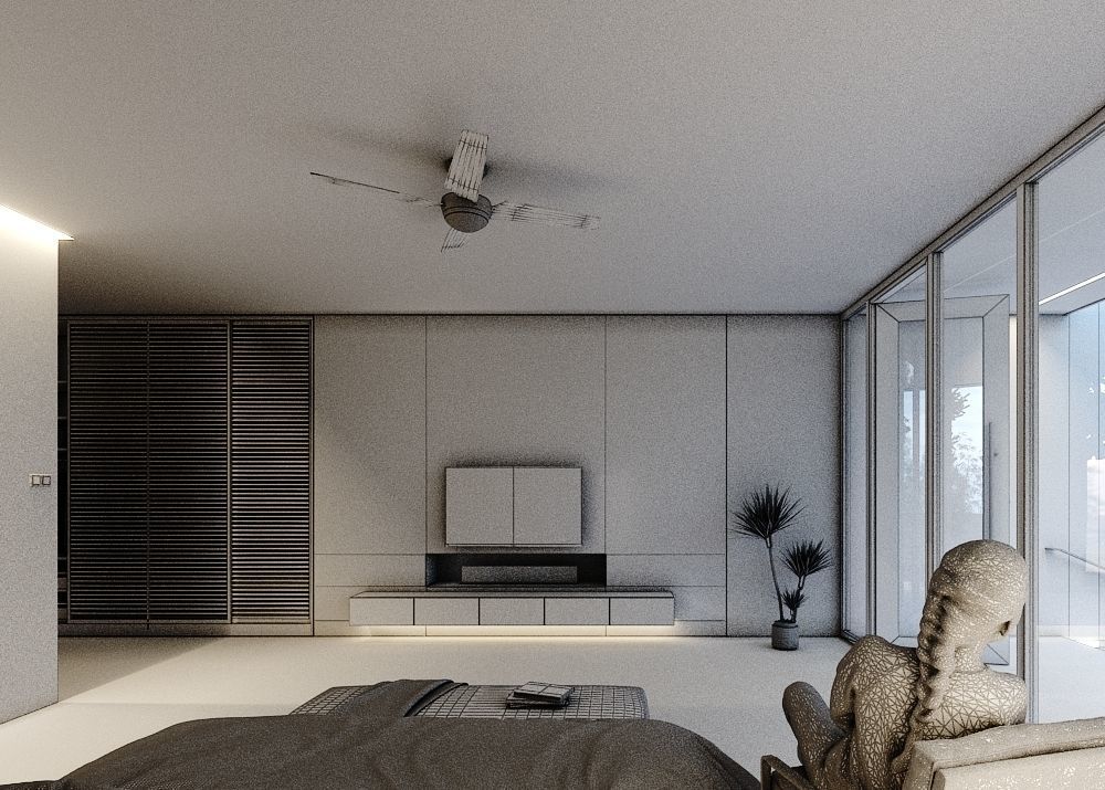 Minimal Forest House scene 3D model_11