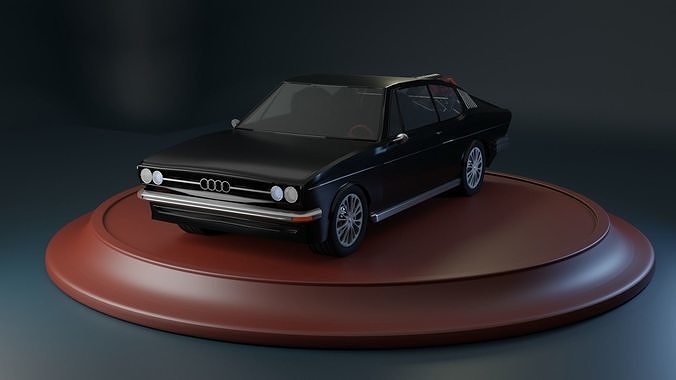 Audi 100 coupe Low Poly Low-poly 3D model Low-poly 3D model