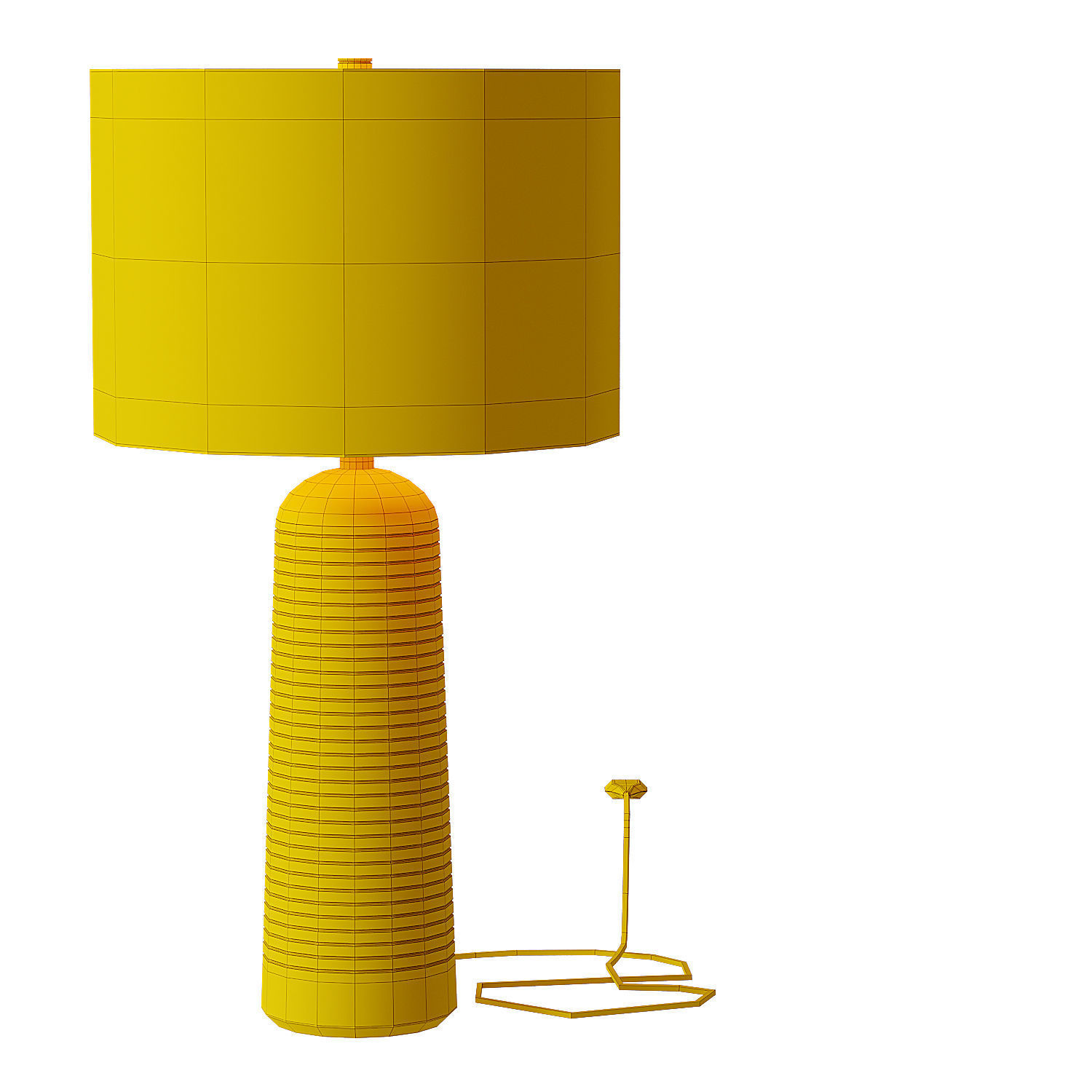 Frankfort Wood Table Lamp 3D model_9