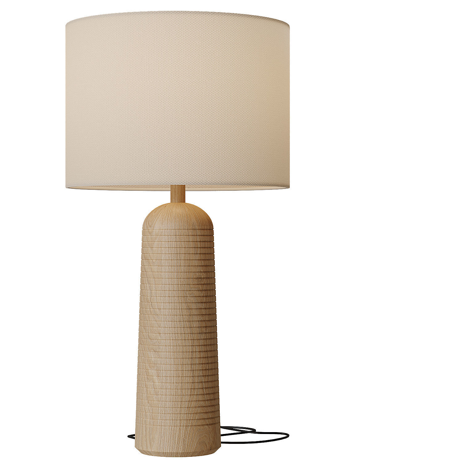 Frankfort Wood Table Lamp 3D model_2