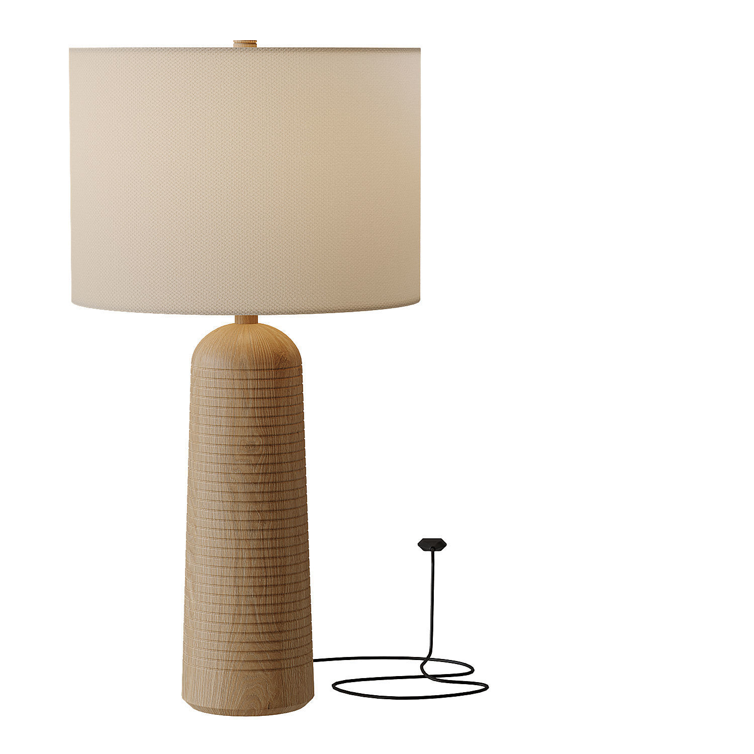 Frankfort Wood Table Lamp 3D model_3