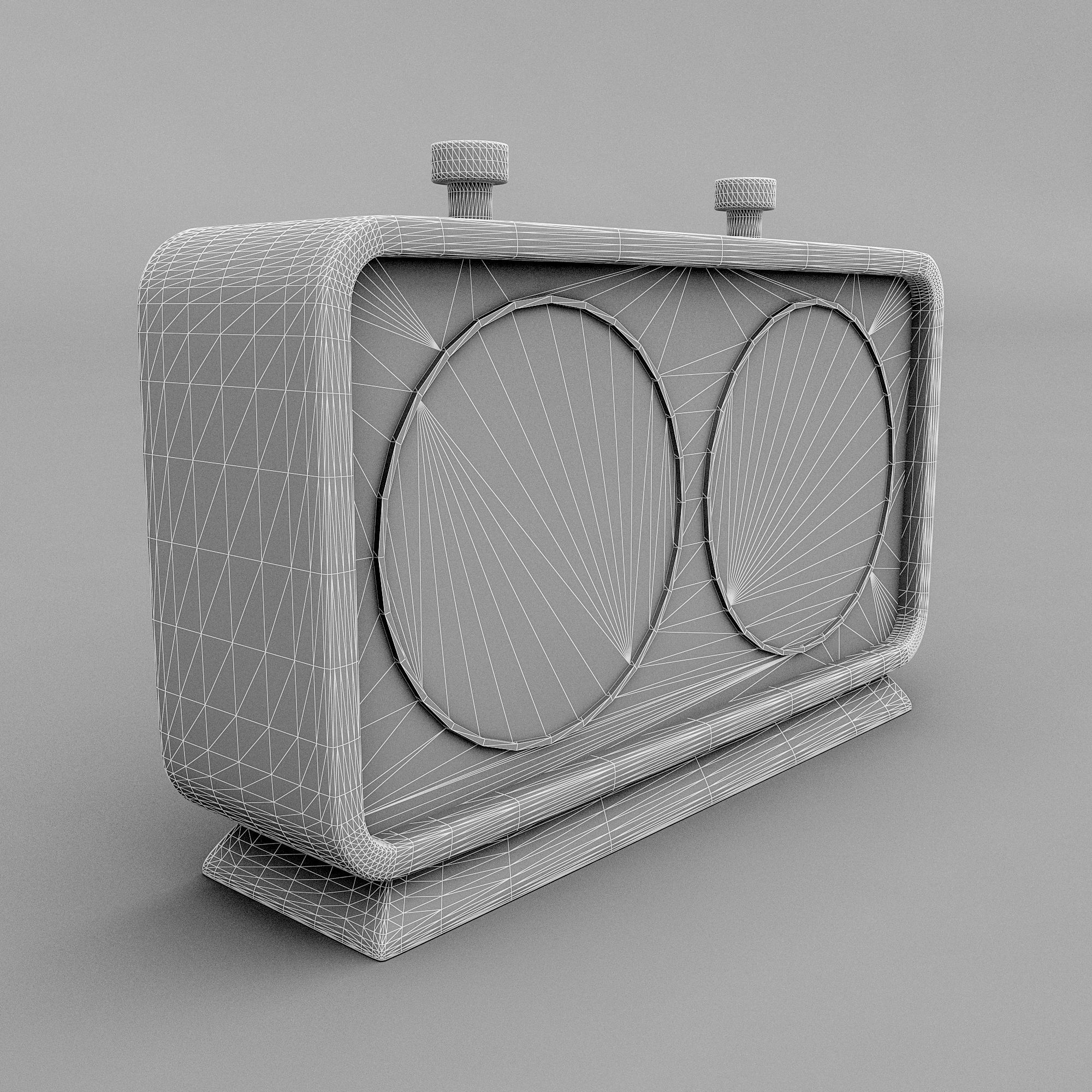 chess clock model Low-poly 3D model_6