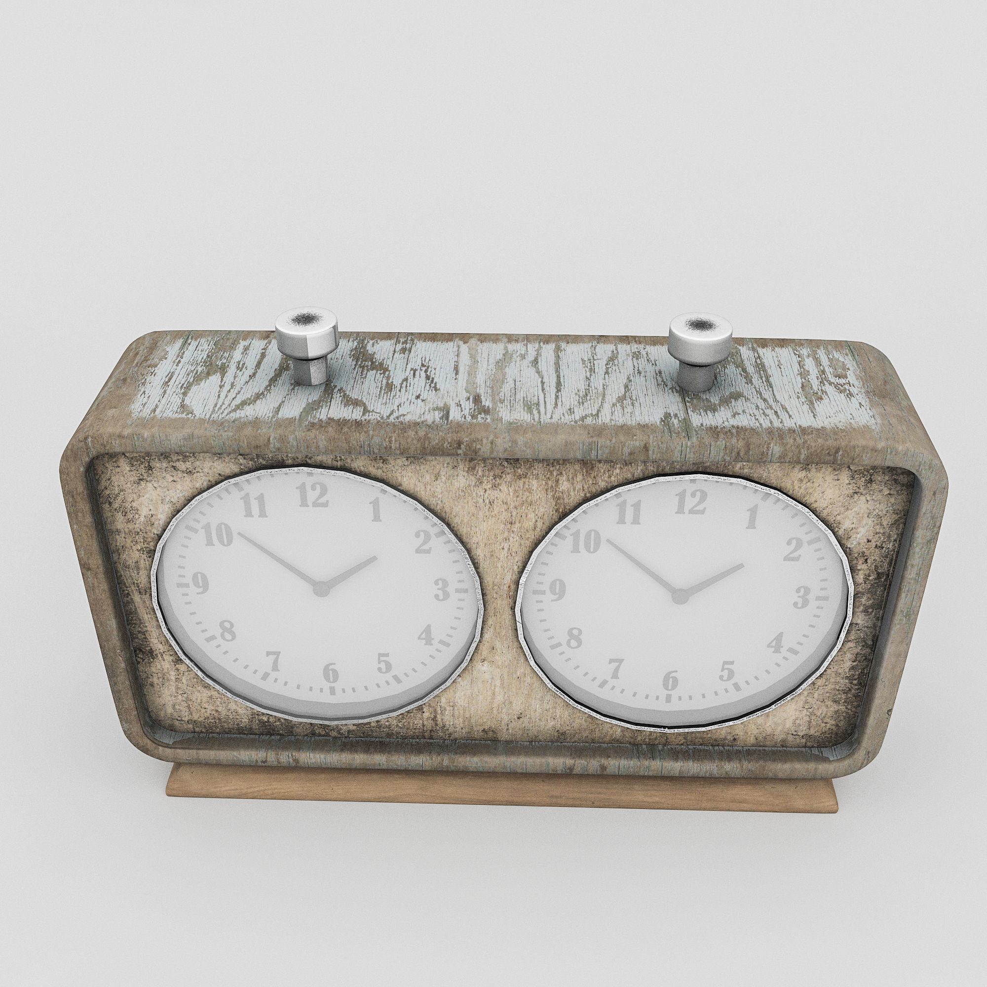 chess clock model Low-poly 3D model_3