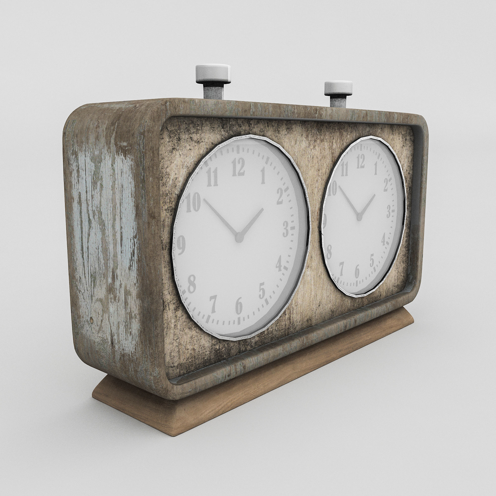 chess clock model Low-poly 3D model_2