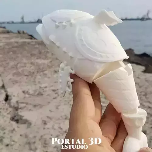 ARTICULATED  WING FISH  Articulado PEZ DEL VIENTO  3D print model