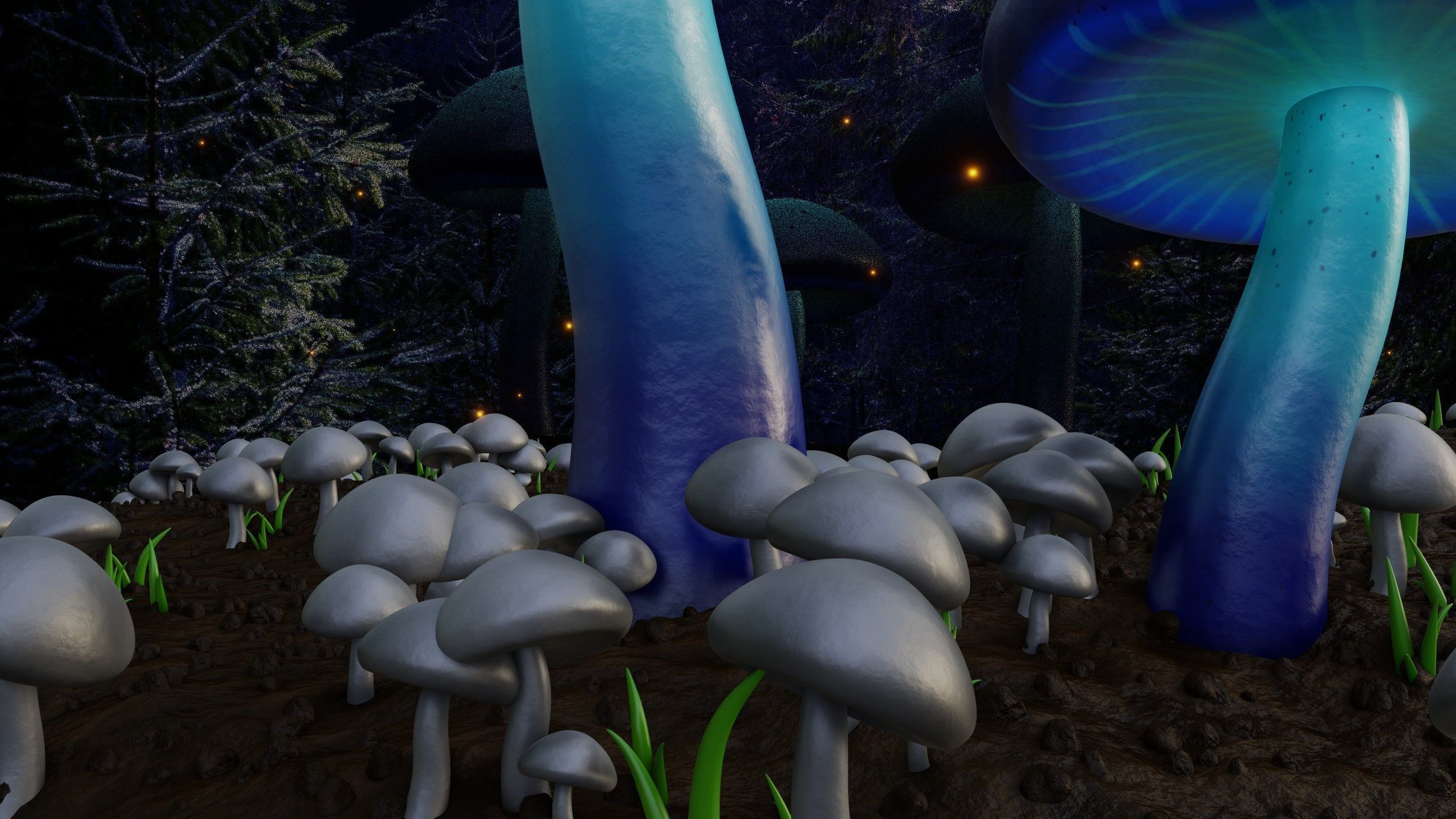 Magical Mushrooms 3D model_12