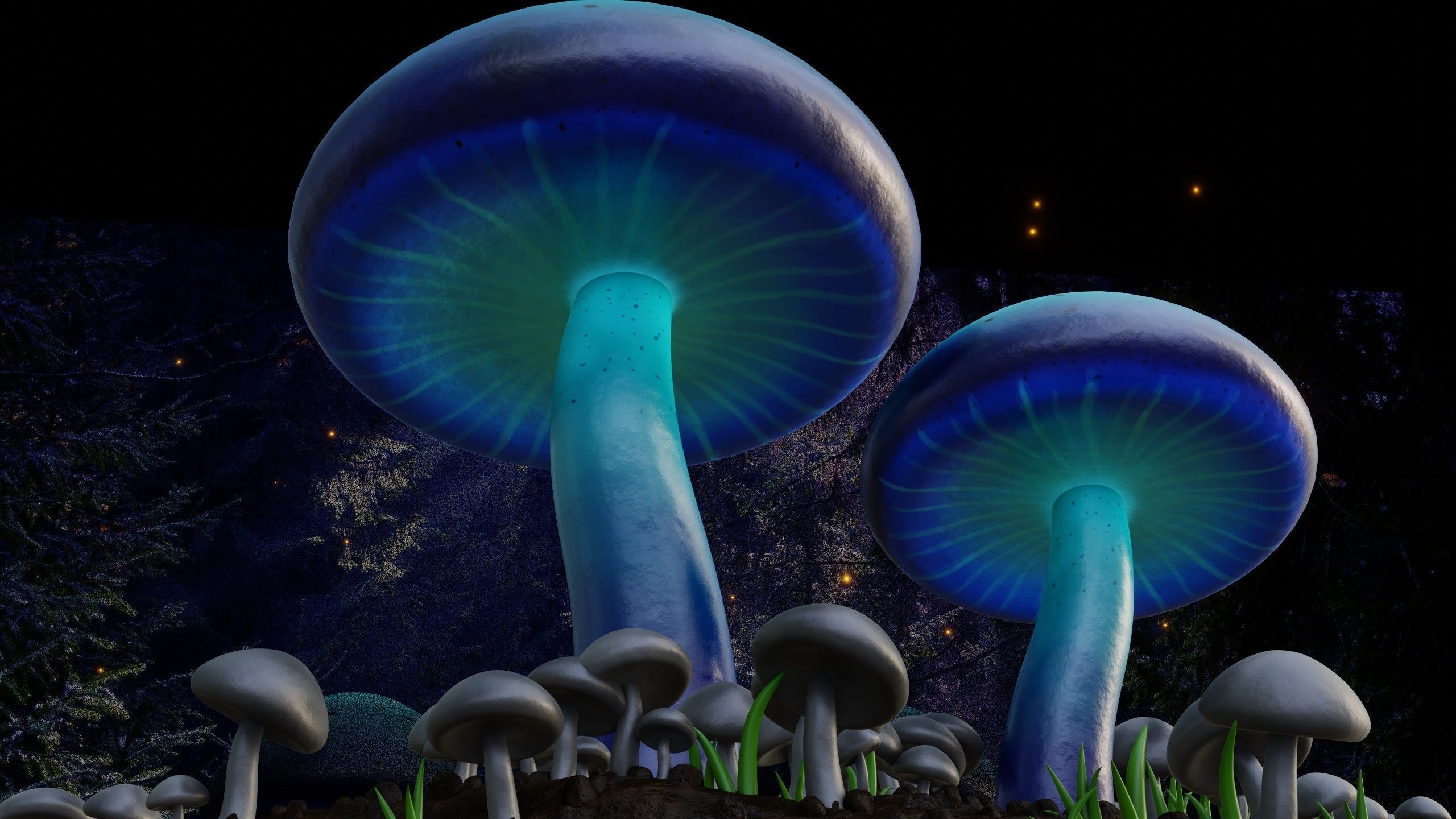 Magical Mushrooms 3D model_7