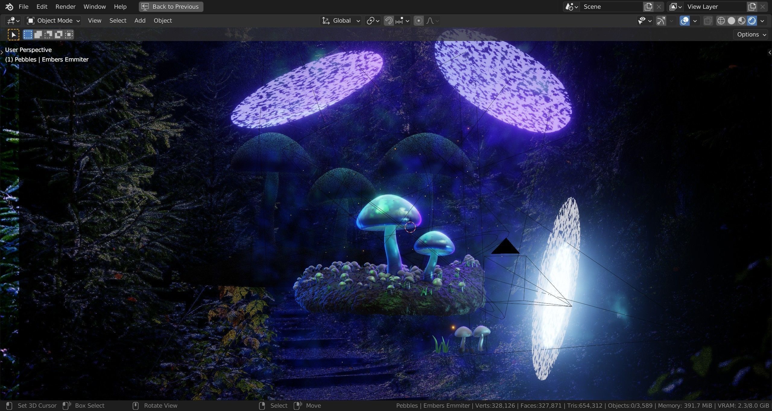 Magical Mushrooms 3D model_3