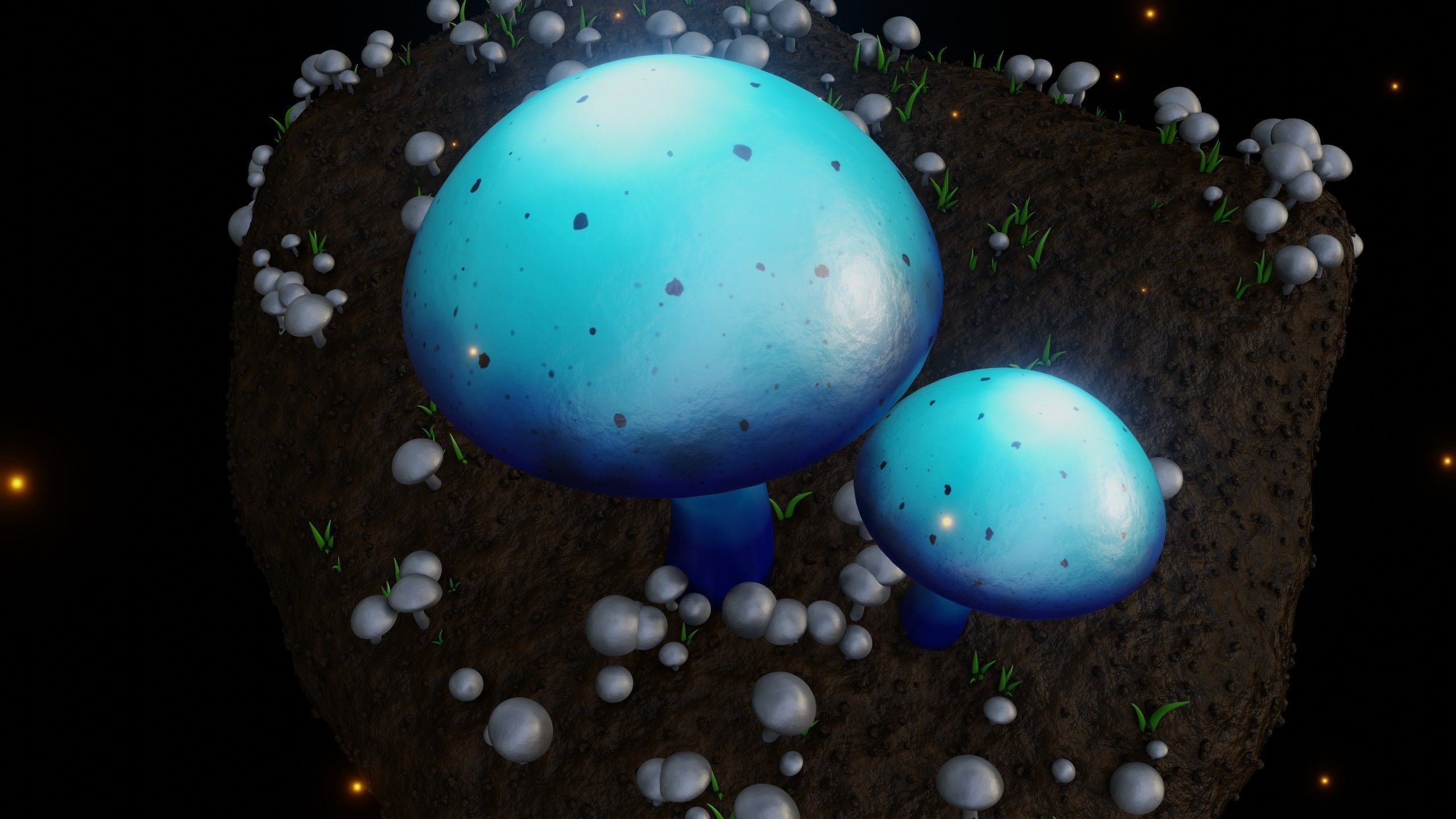 Magical Mushrooms 3D model_8