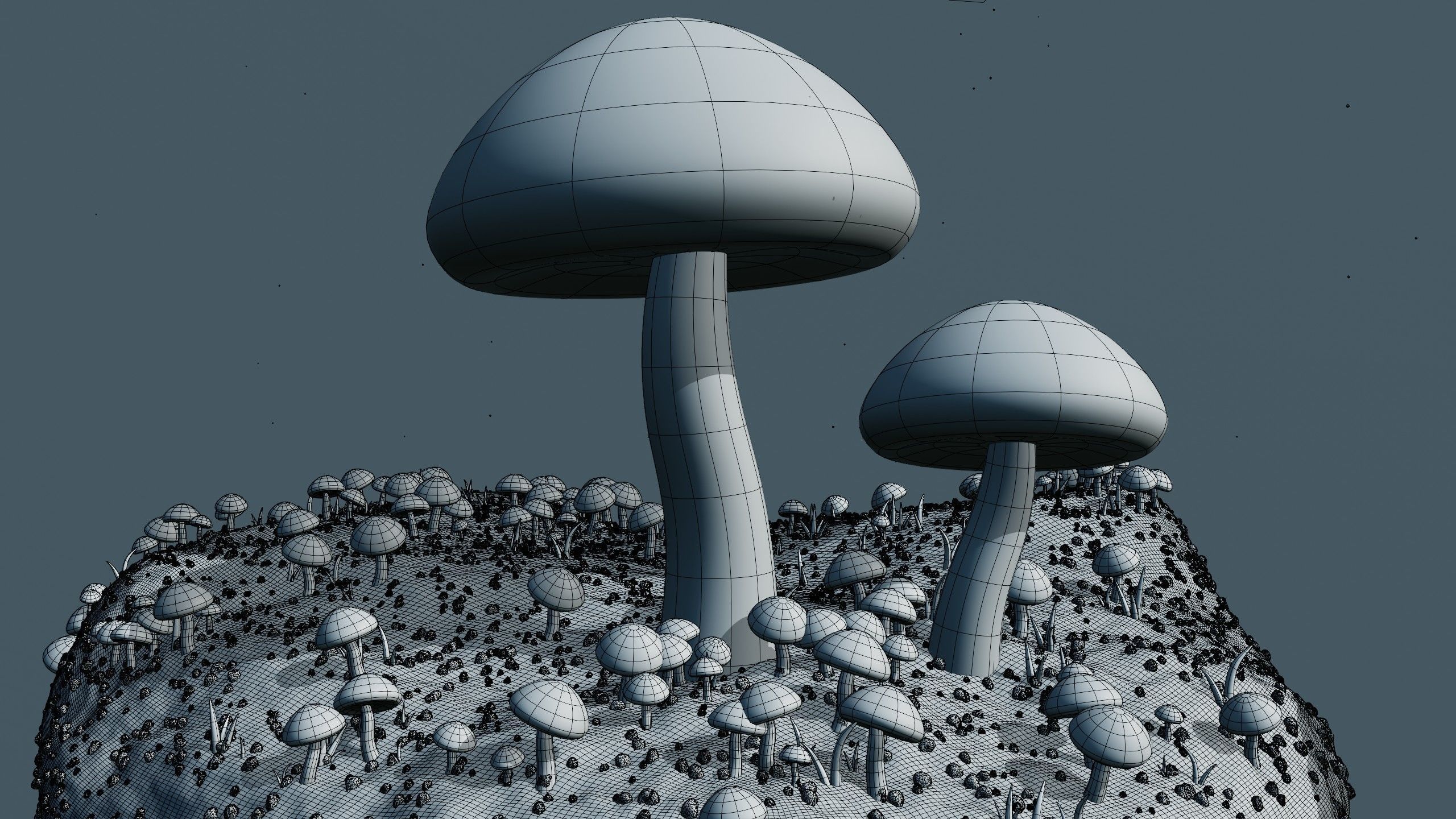 Magical Mushrooms 3D model_16
