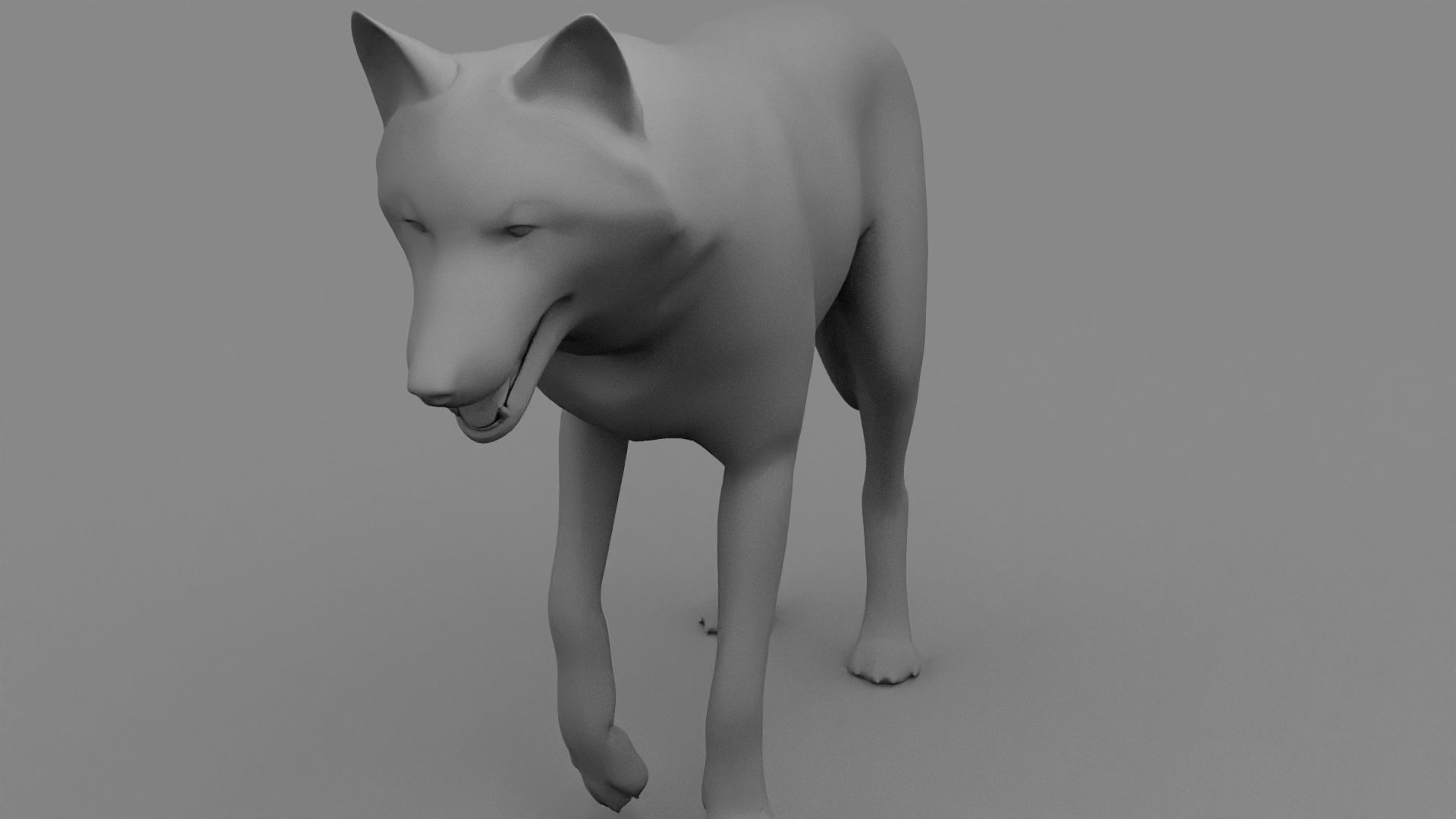 WOLF rigged character 3D model_28