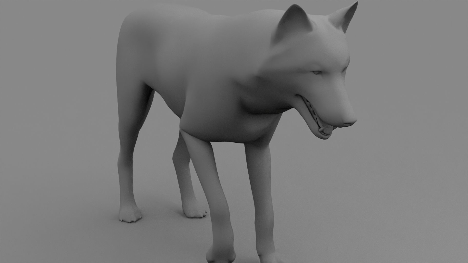 WOLF rigged character 3D model_27