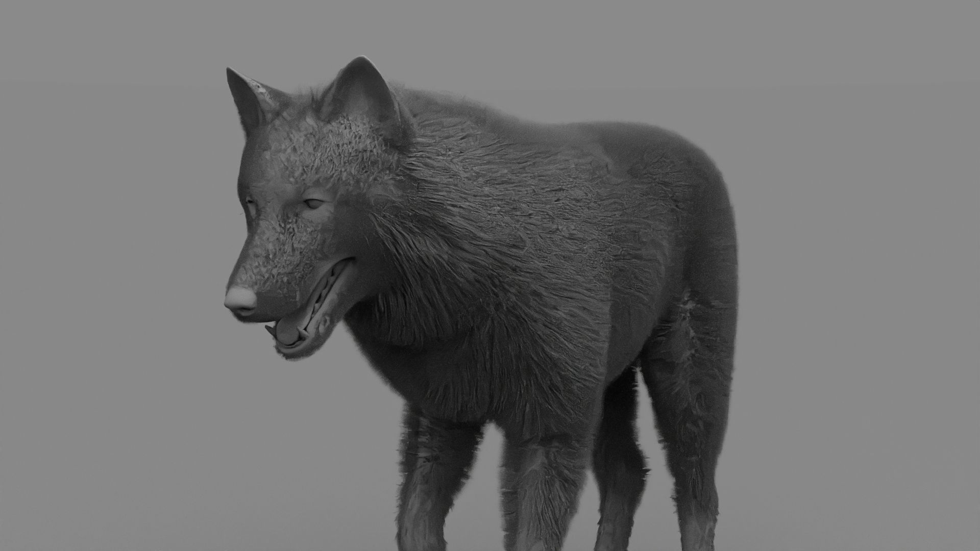 WOLF rigged character 3D model_24
