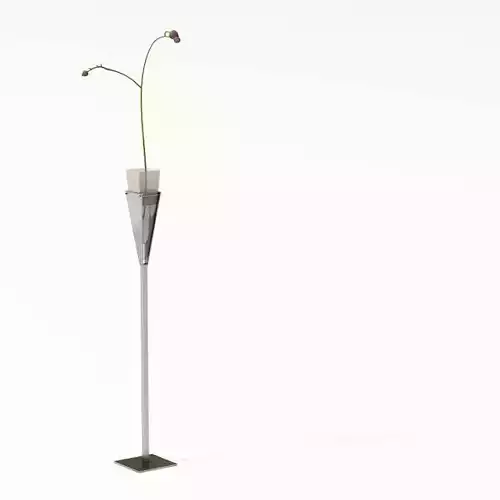 Stainless Standing Modern Plant Holder 3D model