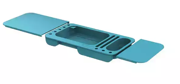 tray with sliding lid Free 3D print model