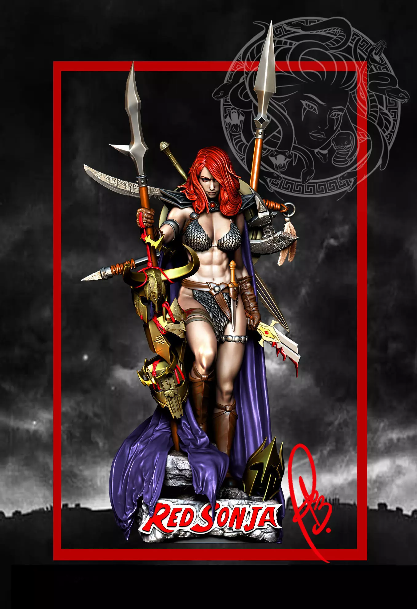 RED SONJA BY CREATIVE GEEK MB 3D print model_0