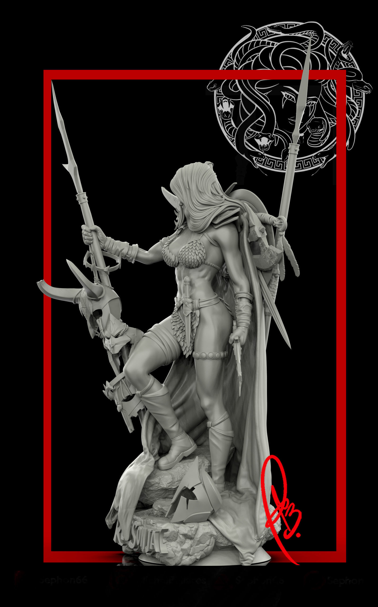 RED SONJA BY CREATIVE GEEK MB 3D print model_7
