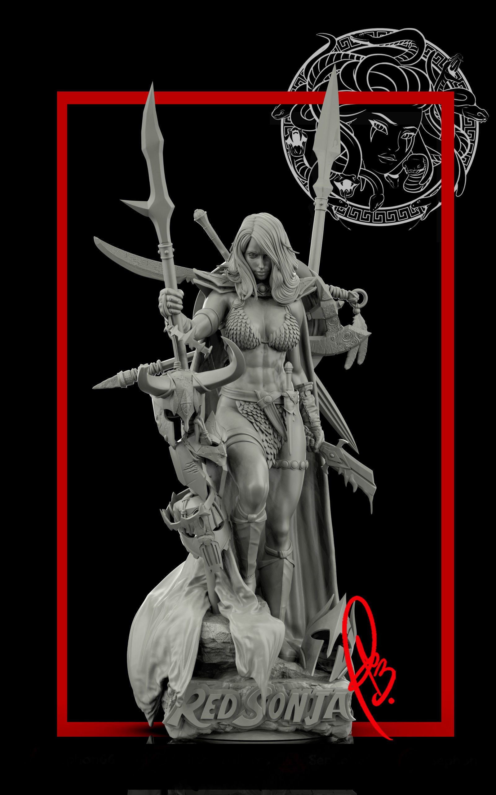 RED SONJA BY CREATIVE GEEK MB 3D print model_4