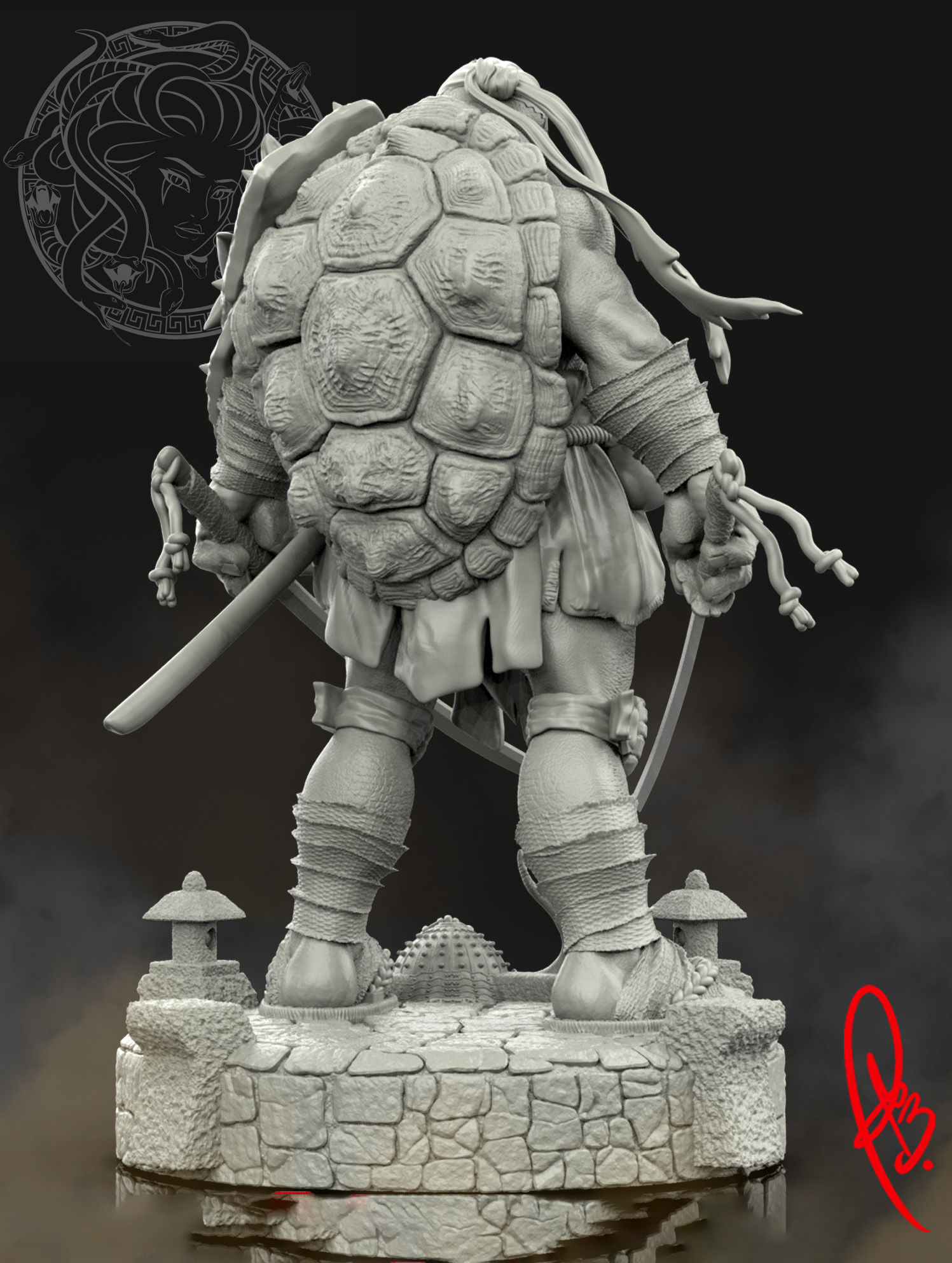 LEONARDO TMNT BY CREATIVEGEEK MB 3D print model_2