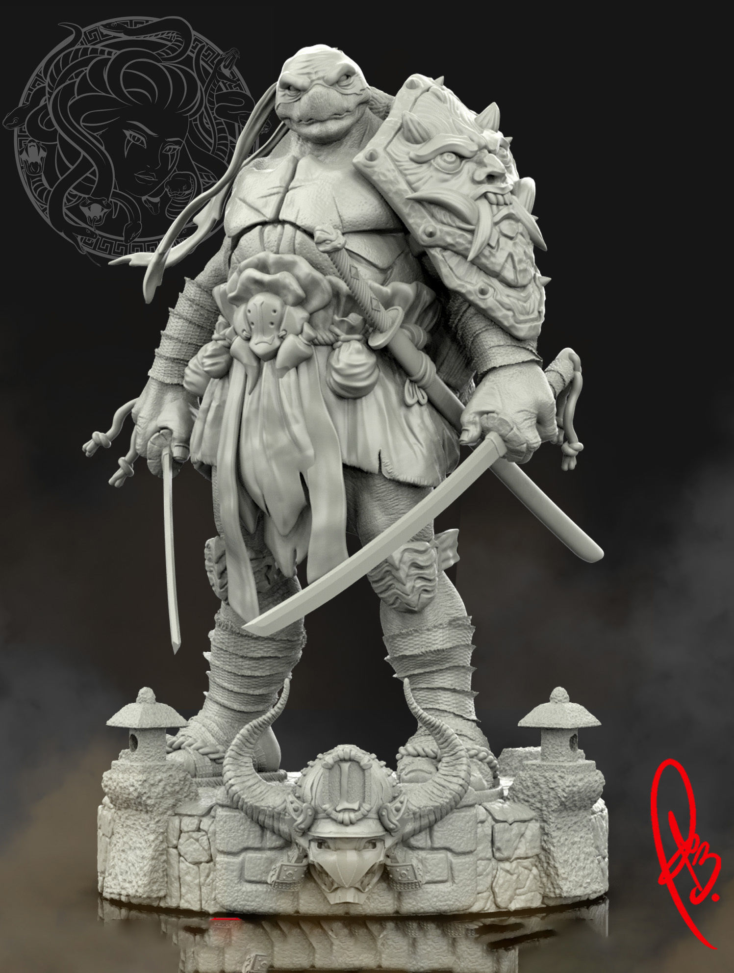 LEONARDO TMNT BY CREATIVEGEEK MB 3D print model_1