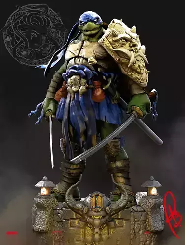 LEONARDO TMNT BY CREATIVEGEEK MB 3D print model