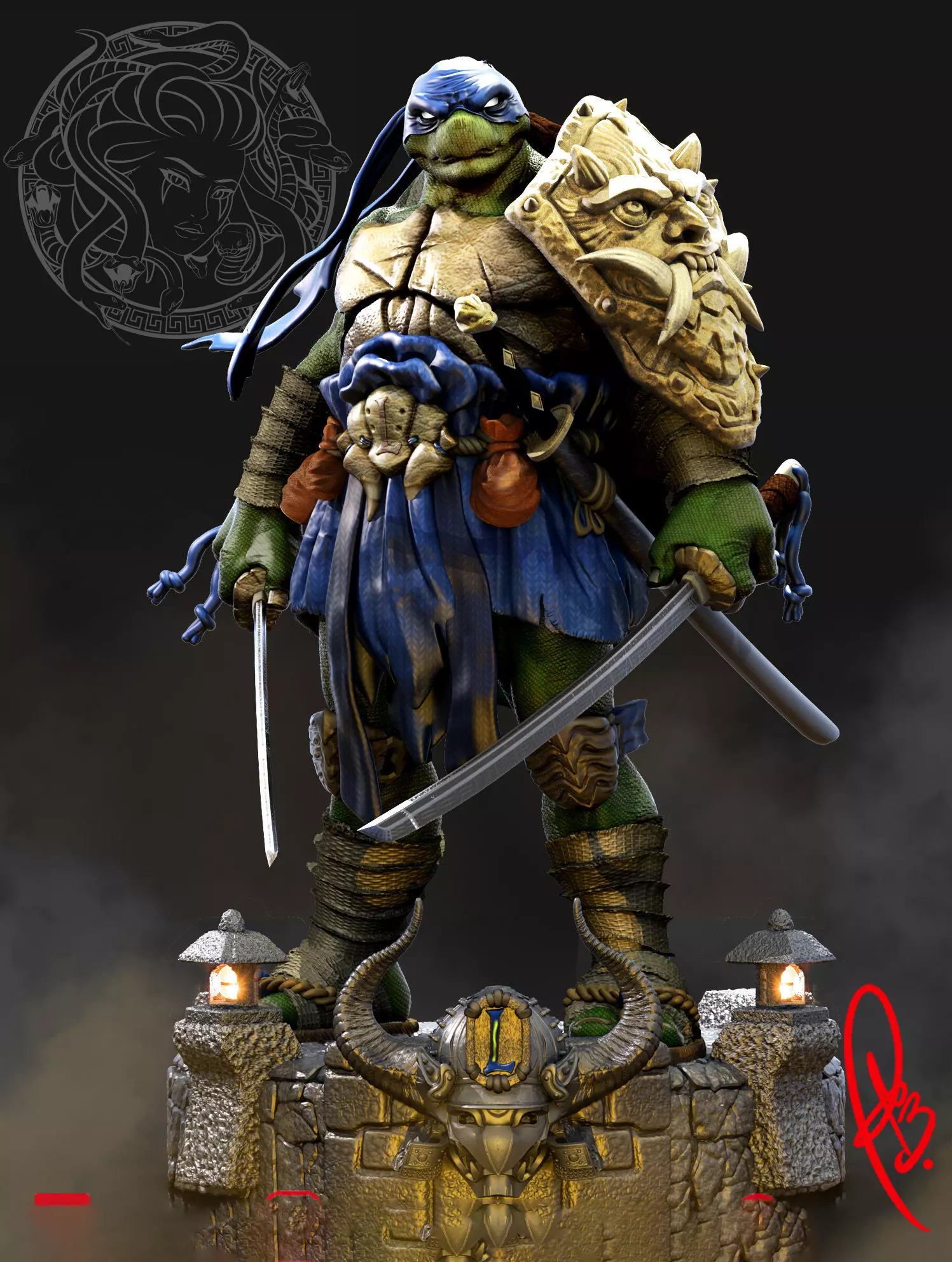 LEONARDO TMNT BY CREATIVEGEEK MB 3D print model_0