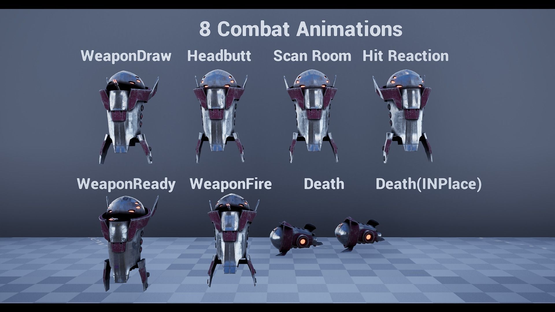 Drone Pack 2 - Full Metal Mega Series Low-poly 3D model Low-poly 3D model_3