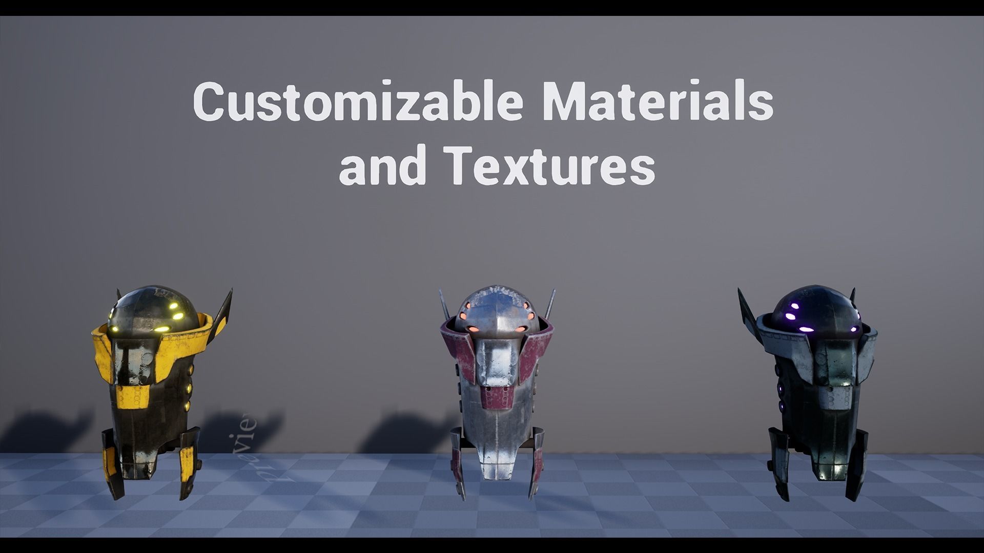 Drone Pack 2 - Full Metal Mega Series Low-poly 3D model Low-poly 3D model_2