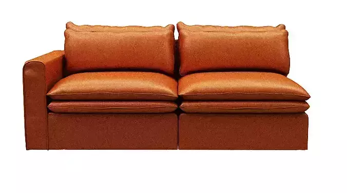 Sofa without right armrest