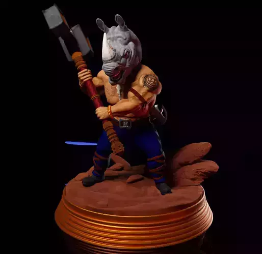 Mour - The Rhino Warrior - Tabletop
