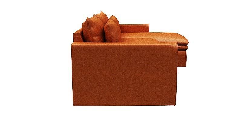 Sofa 3 seater with Right side chaise lounge Low-poly 3D model_3