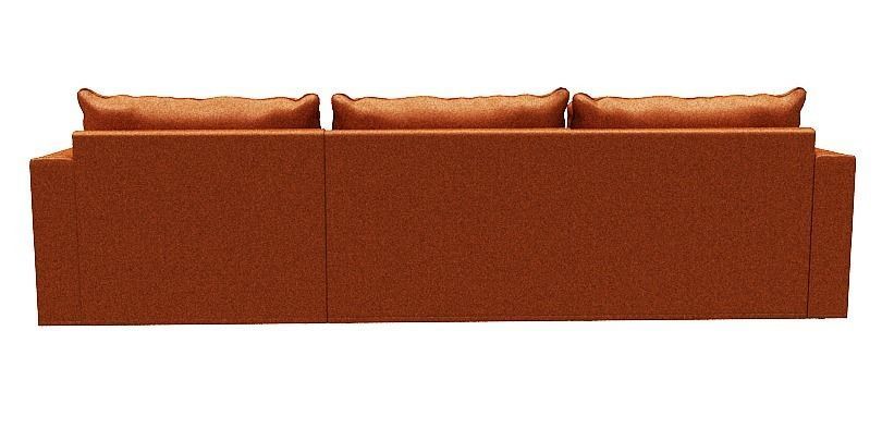 Sofa 3 seater with Right side chaise lounge Low-poly 3D model_5