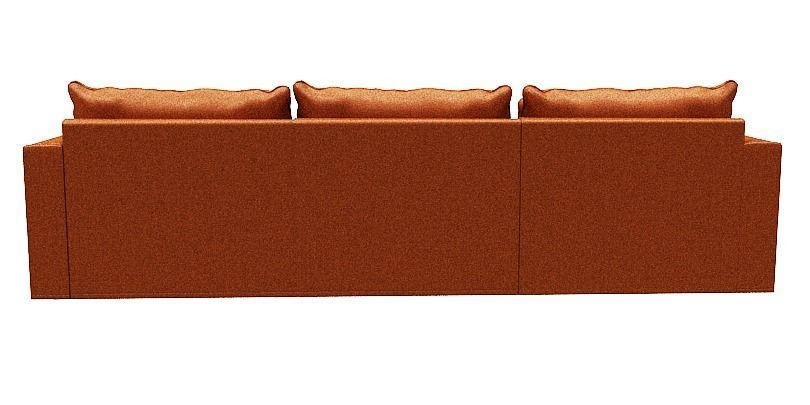 Sofa 3 seater with Left side chaise lounge Low-poly 3D model_5