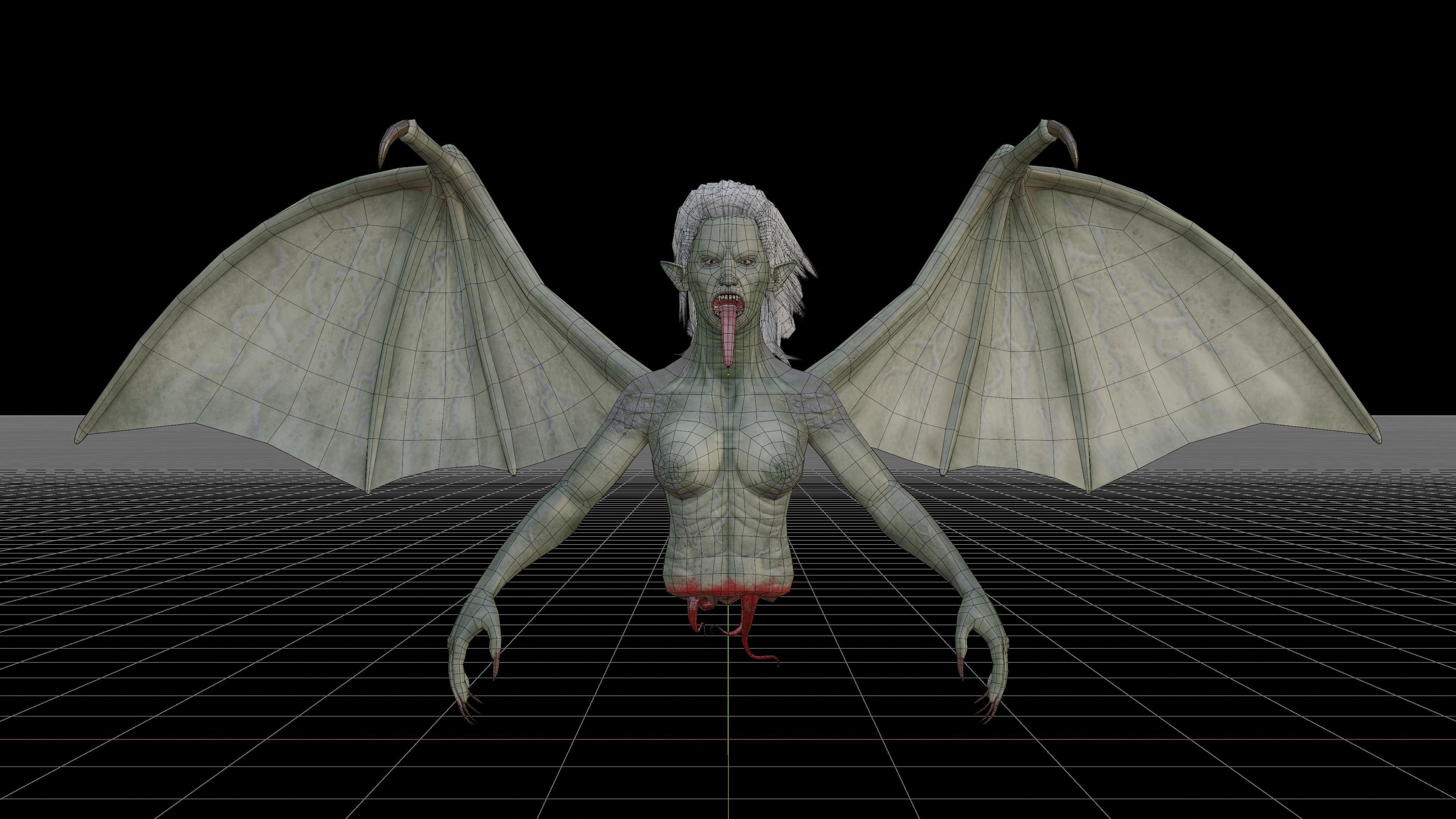 Manananggal Lowpoly Game Low-poly 3D model_7