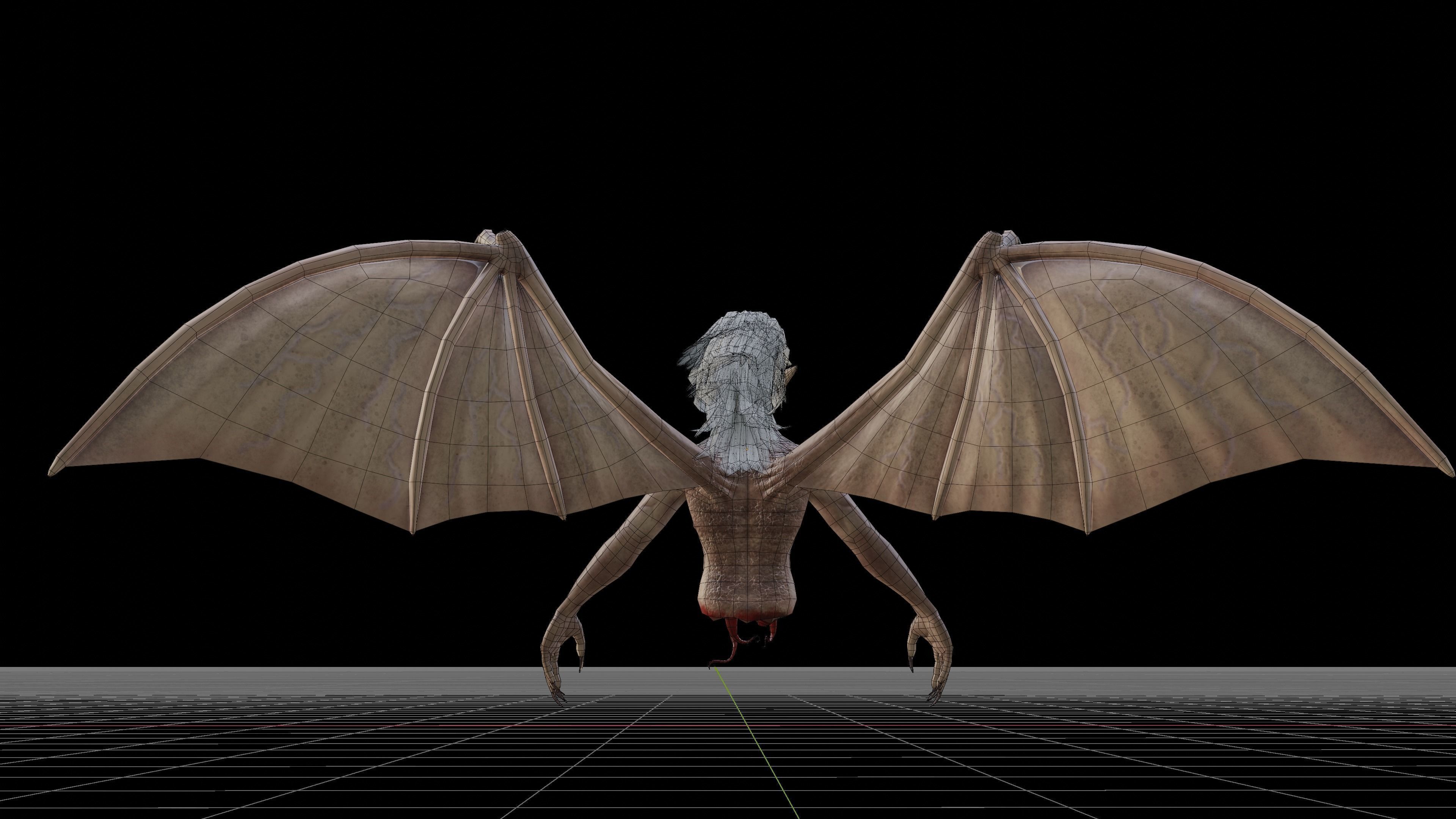 Manananggal Lowpoly Game Low-poly 3D model_10