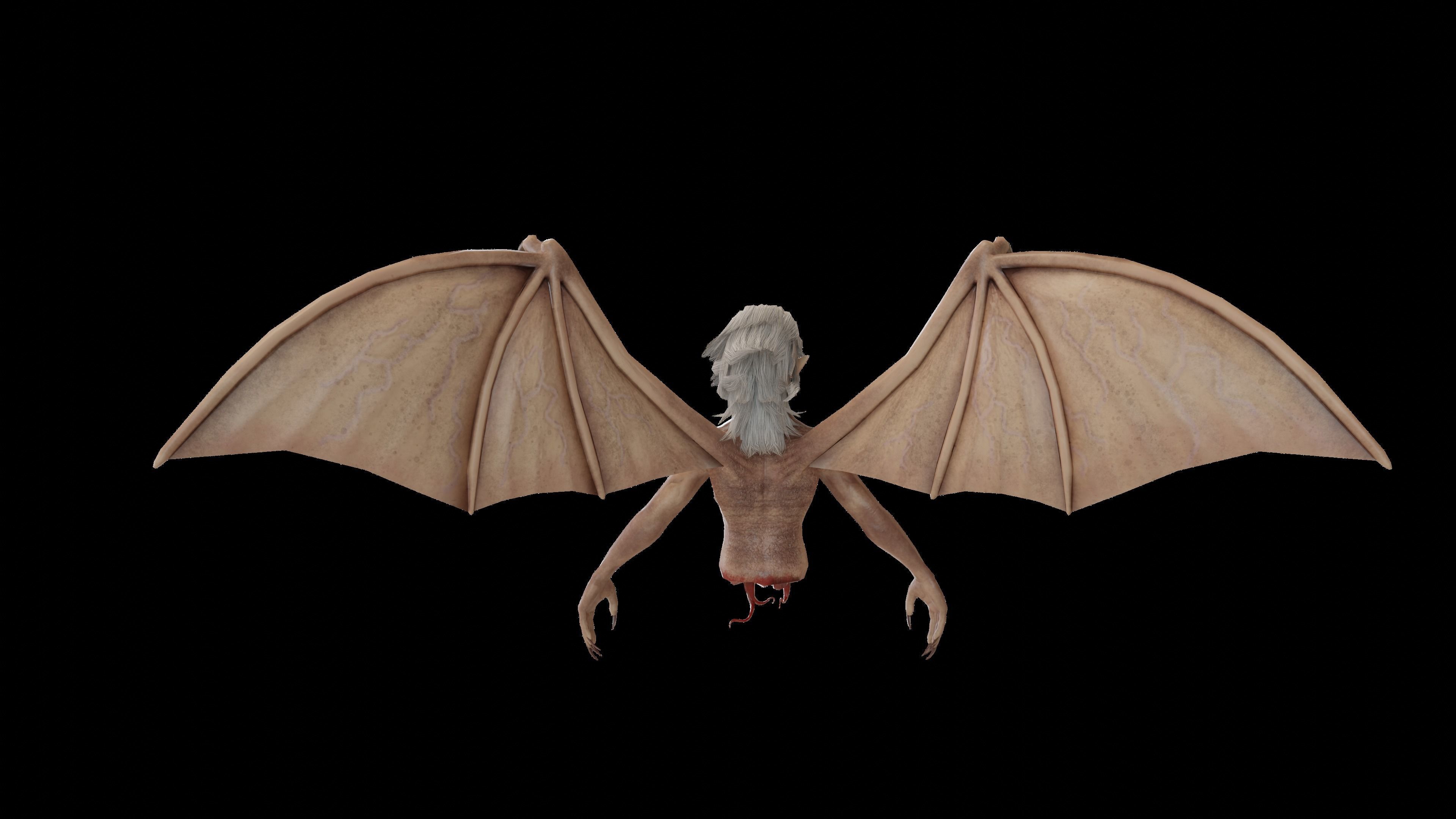 Manananggal Lowpoly Game Low-poly 3D model_5