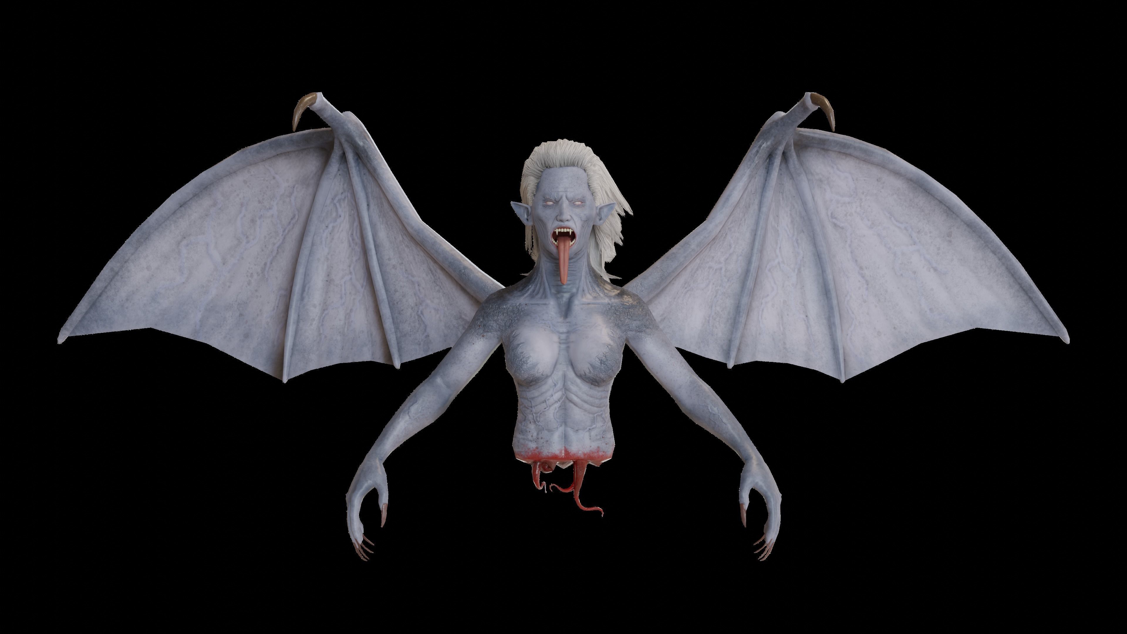 Manananggal Lowpoly Game Low-poly 3D model_2