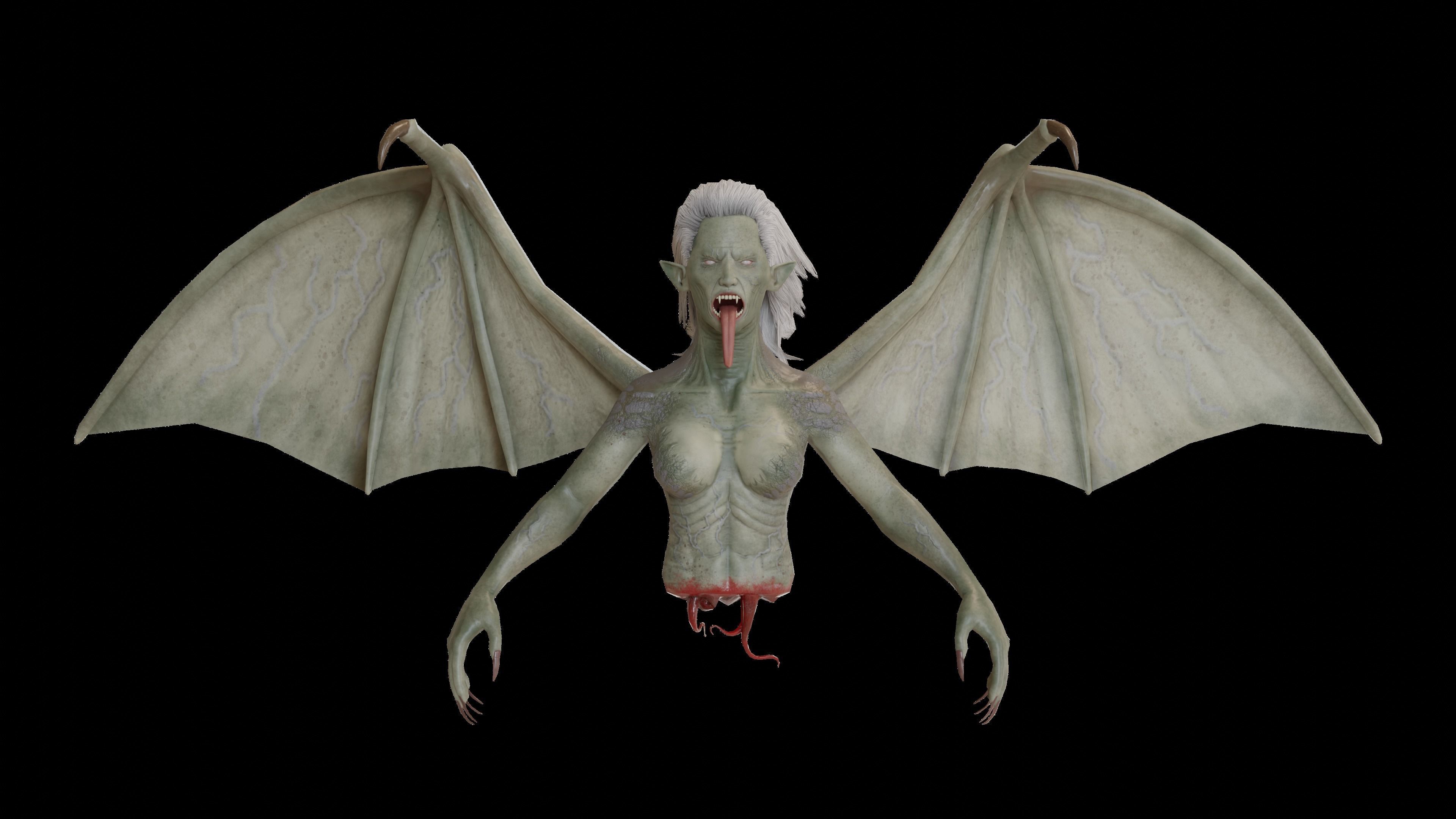 Manananggal Lowpoly Game Low-poly 3D model_3