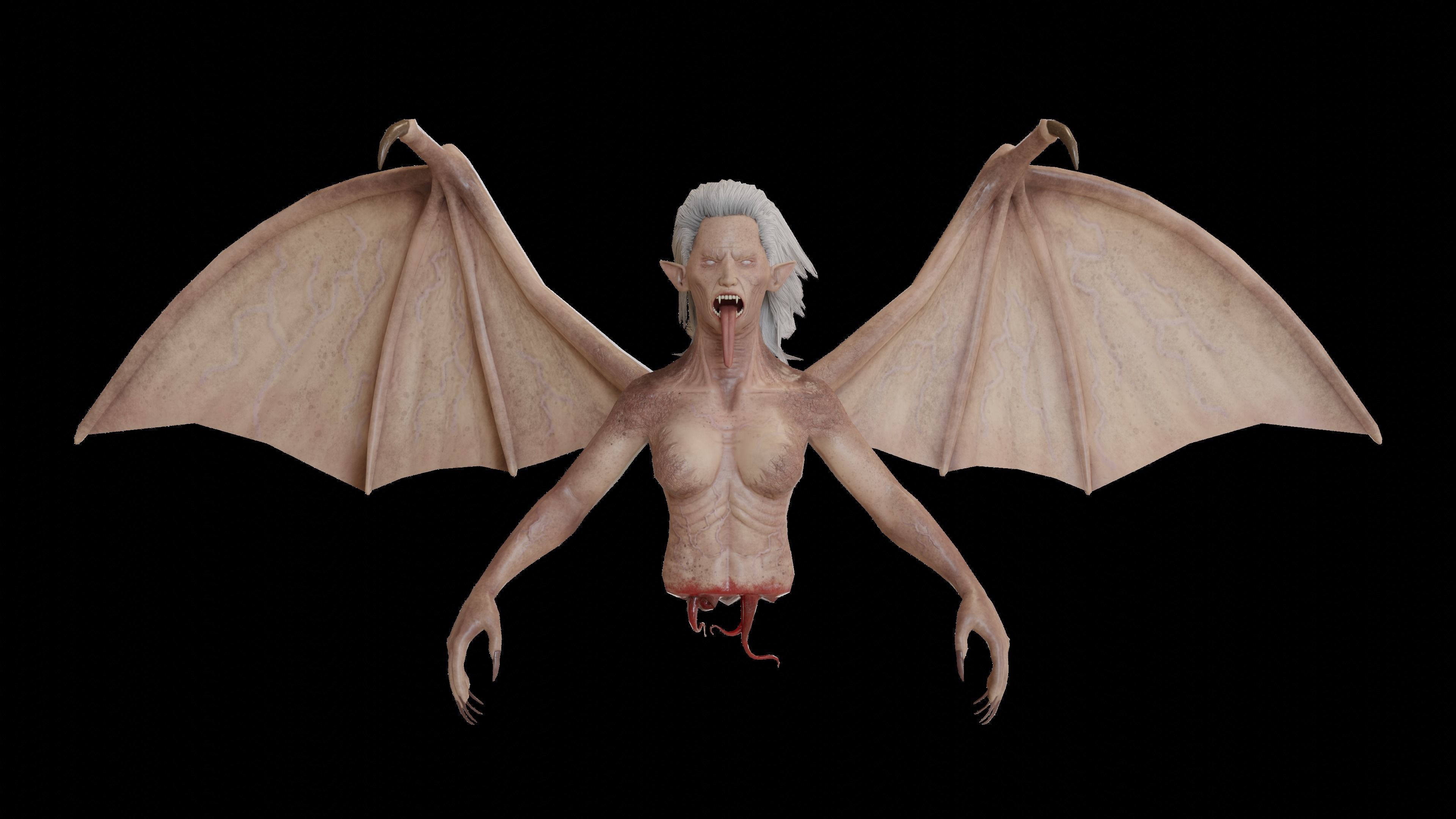 Manananggal Lowpoly Game Low-poly 3D model_1